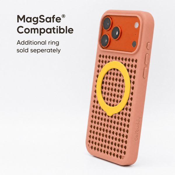 Callbuddy Coque avec strap Apple iPhone 17 Pro Max - Coral Pop