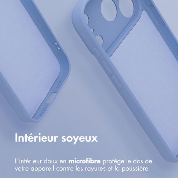 imoshion Coque Couleur avec MagSafe Apple iPhone 18 Pro / 17 Pro - Bleu