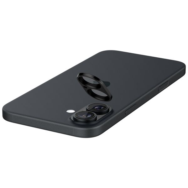 Spigen Optik Lens Protector - Protection complète de la caméra (lot de 2) Apple iPhone 16 / 16 Plus - Black