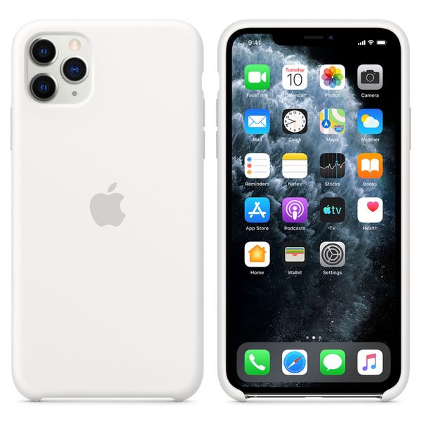 Apple Coque en silicone Apple iPhone 11 Pro Max - White