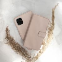 Selencia Étui portefeuille en cuir véritable Samsung Galaxy S21 - Dusty Pink