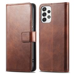 imoshion Étui de télephone portefeuille de luxe Samsung Galaxy A32 (4G) - Marron foncé