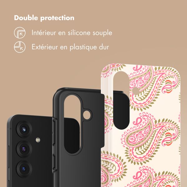 Selencia Coque arrière Vivid Samsung Galaxy S25 FE - Paisley Blush