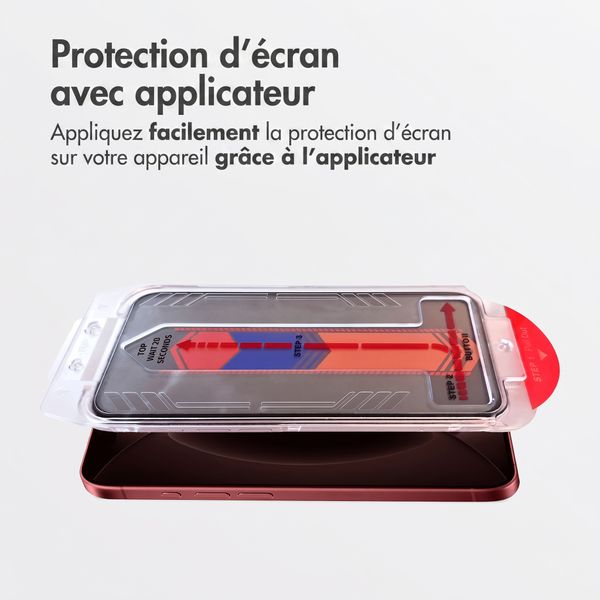 Accezz Protection d'écran en verre trempé avec filtre de confidentialité + Applicateur Apple iPhone 18 Pro Max / 17 Pro Max
