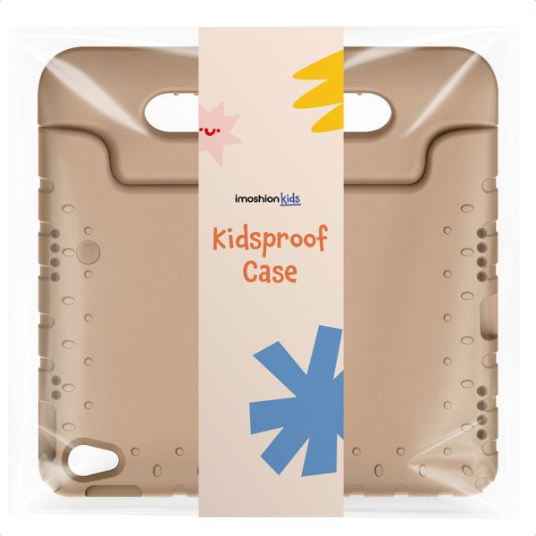 imoshion Coque kidsproof avec poignée Apple iPad 9 (2021) 10.2 pouces / iPad 8 (2020) 10.2 pouces / iPad 7 (2019) 10.2 pouces - Beige