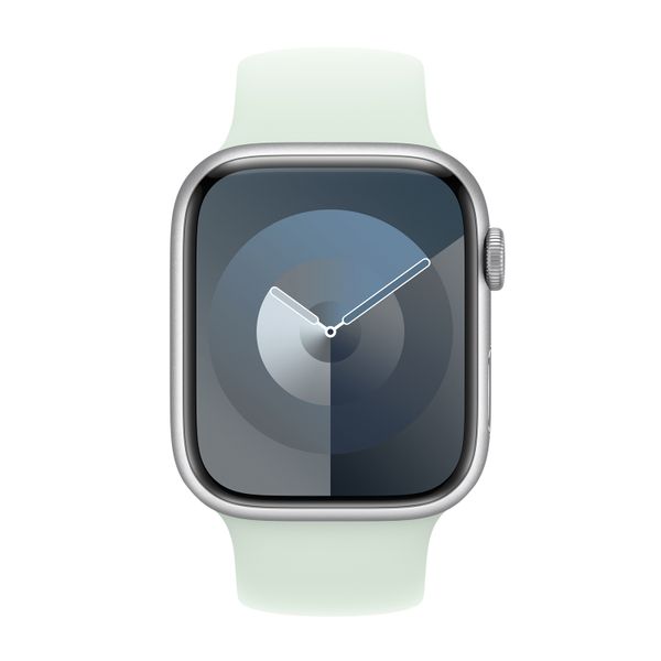 Apple Bracelet Boucle unique en Silicone Apple Watch | 44/45/46/49 mm - Taille 1 - Soft Mint