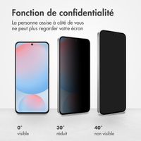 Accezz Protection d'écran en verre trempé Privacy Samsung Galaxy S25 FE / A57