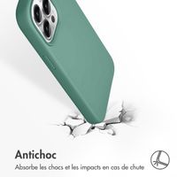 Accezz Coque Liquid Silicone avec MagSafe Apple iPhone 13 Pro - Vert foncé