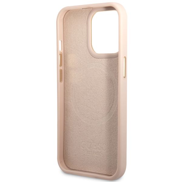 Guess Coque 4G Logo Monogram MagSafe Apple iPhone 14 Pro - Rose