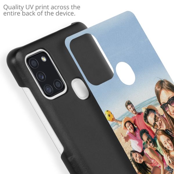 Concevez votre propre coque rigide Samsung Galaxy A21s - Noir