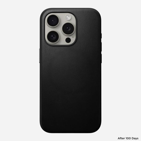 Nomad Coque Modern Leather avec MagSafe Apple iPhone 15 Pro - Noir