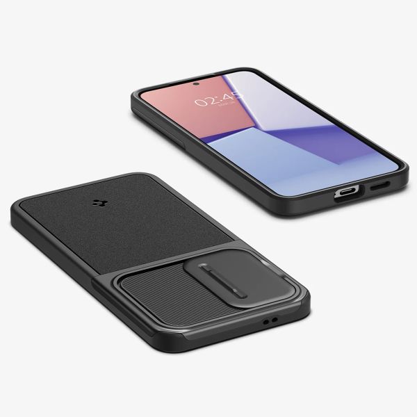 Spigen Coque Optik Armor Camera slider Samsung Galaxy S24 - Noir