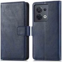 imoshion Étui de télephone portefeuille de luxe Oppo Reno 8 5G - Bleu foncé