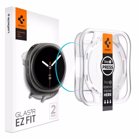 Spigen Protection d'écran EZ FIT Glas.tR avec applicateur Samsung Galaxy Watch 9 / Watch 8 - 40 mm - Transparent