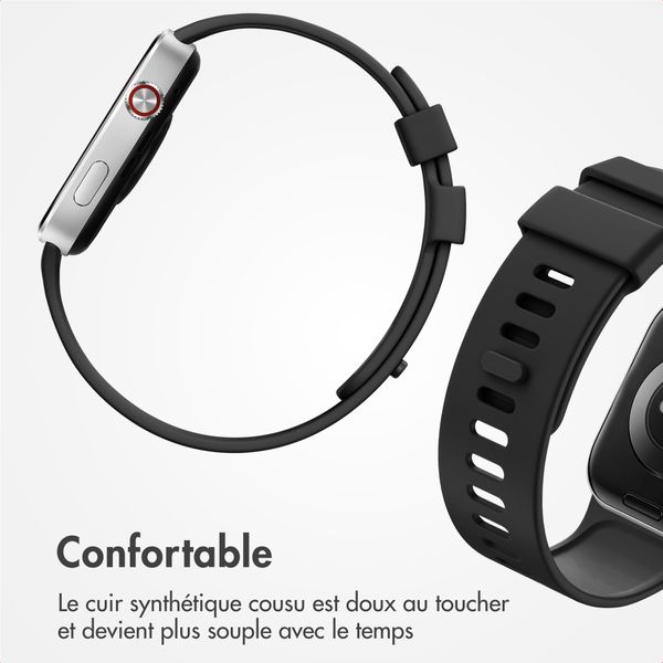 imoshion Bracelet silicone Xiaomi Smart Band 9 Pro / 8 Pro / Redmi Watch 6 / 5 / 4 - Noir