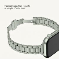 Selencia Bracelet à maillons fin en acier Apple Watch | 38/40/41/42 mm - Argent