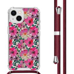imoshion Coque Design avec cordon Apple iPhone 13 - Flower Water