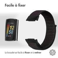 imoshion Bracelet en nylon Fitbit Charge 5 - Taille S - Noir