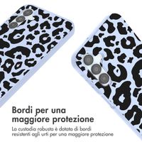 imoshion Coque design en silicone avec cordon Samsung Galaxy A15 (5G/4G) - Animal Lila