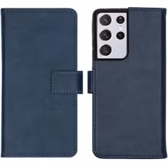 imoshion Étui de télephone portefeuille de luxe Samsung Galaxy S21 Ultra - Bleu foncé