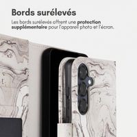 imoshion Étui de télephone portefeuille Design Samsung Galaxy S25 - Sandy Marble
