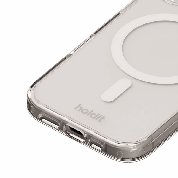 Holdit Coque MagSafe Apple iPhone 16 Plus - Transparent / White