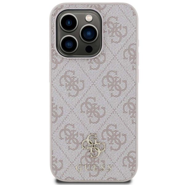 Guess Coque 4G Metal Logo MagSafe Apple iPhone 15 Pro Max - Rose