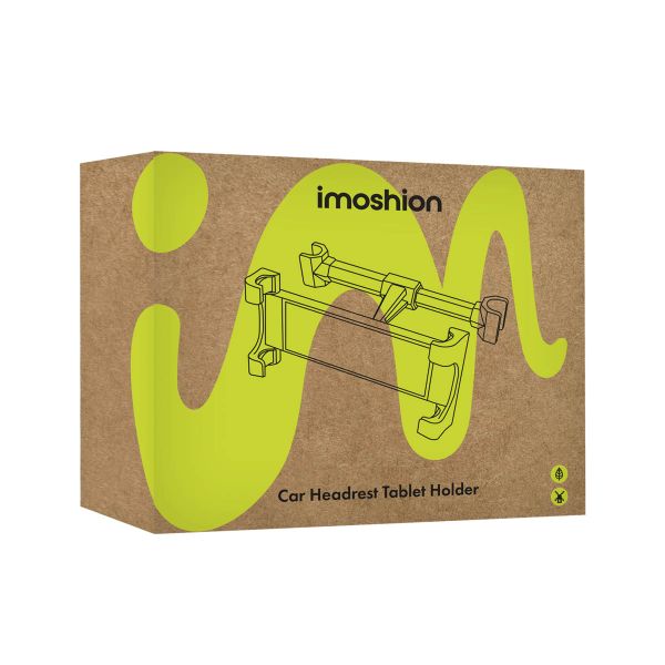 imoshion Support pour tablette à fixer sur l'appuie-tête de voiture - Noir