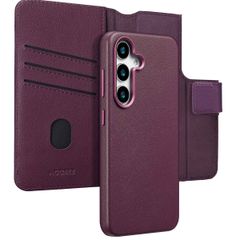 Accezz Étui de télephone portefeuille en cuir 2-en-1 avec MagSafe Samsung Galaxy S25 - Heath Purple
