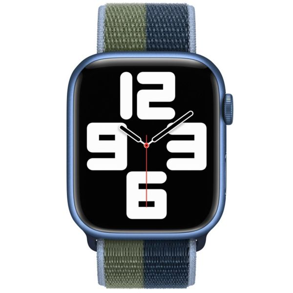 Apple Bracelet Sport Loop Apple Watch | 38/40/41/42 mm - Abyss Blue/Moss Green