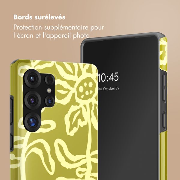Selencia Coque arrière Vivid avec MagSafe Samsung Galaxy S25 Ultra - Chalky Bloom