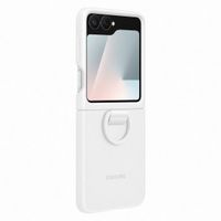 Samsung Original Coque en silicone Ring Samsung Galaxy Z Flip 6 / Flip 7 FE - White