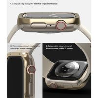 Ringke Style de lunette Apple Watch 7 / 8 / 9 - 41 mm - Hairline Bolts Gold