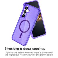 imoshion Coque Pailletée avec MagSafe Samsung Galaxy S25 Plus - Violet