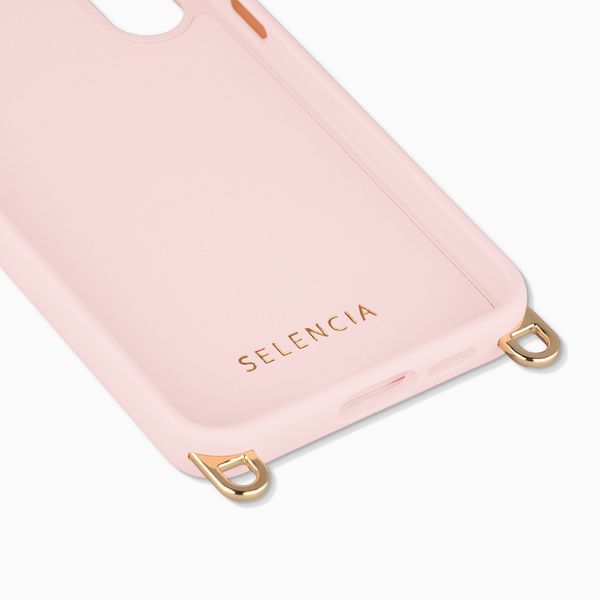 Selencia Coque arrière Rivièra avec MagSafe avec crochets amovibles Samsung Galaxy S24 FE - Sorbet Pink