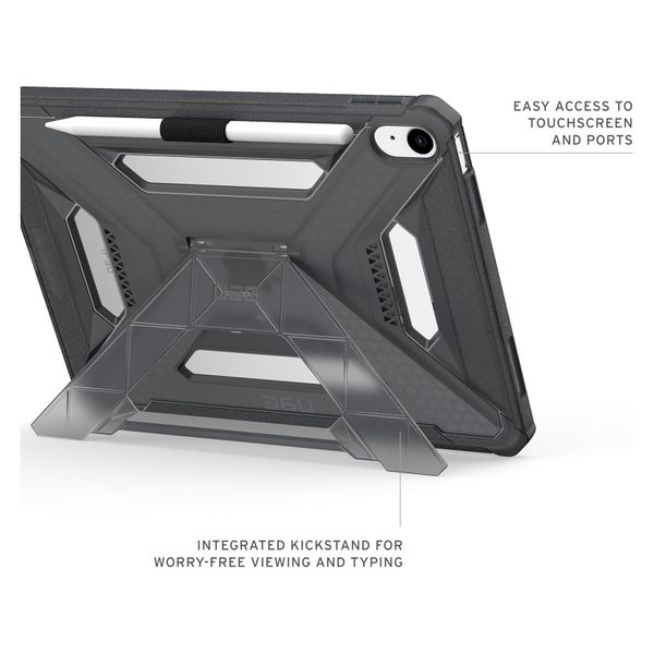 UAG Coque arrière Scout Plus avec support Scout Apple iPad 11 (2025) 11 pouces A16 / iPad 10 (2022) 10.9 pouces - Ash