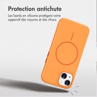 imoshion Coque arrière Color avec Thin MagSafe Ring Apple iPhone 14 / 13 - Orange