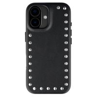 Selencia Coque arrière Studs avec MagSafe Apple iPhone 17 - Velvet Black