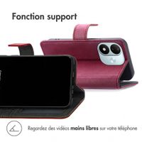 imoshion Étui de télephone portefeuille de luxe Xiaomi Redmi Note 17 (5G) - Bordeaux
