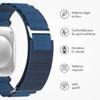 Accezz Bracelet en nylon Alpine Apple Watch | 44/45/46/49 mm - Dark Blue