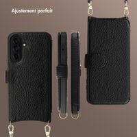 Selencia Étui Riva avec MagSafe et cordon de téléphone Samsung Galaxy A37 (5G) - Noir