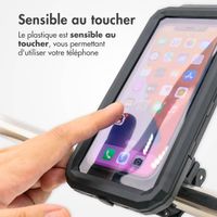 imoshion Support de téléphone premium pour vélo - Résistant aux éclaboussures - Rotation à 360° - Universel - Noir