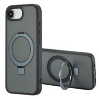 Accezz Coque Ring Stand avec MagSafe Apple iPhone 17e / 16e - Noir