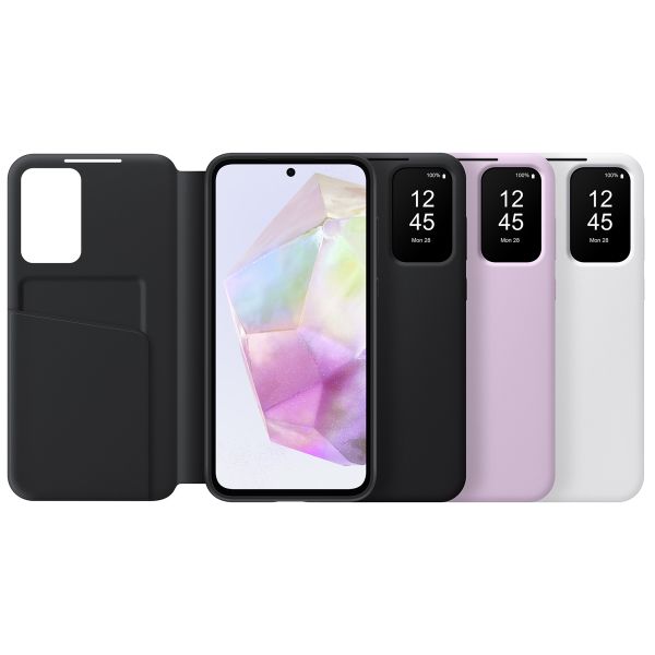 Samsung Original Coque S View Samsung Galaxy A35 - Noir