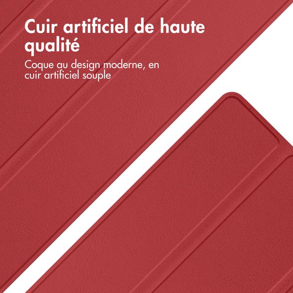 imoshion Coque tablette Trifold Apple iPad 6 (2018) 9.7 pouces / iPad 5 (2017) 9.7 pouces / Air 2 (2014)/Air 1 (2013) - Rouge