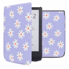 imoshion Design Slim Hard Case Sleepcover Pocketbook Touch Lux 5 / HD 3 / Basic Lux 4 / Vivlio Lux 5 - Flowers Distance