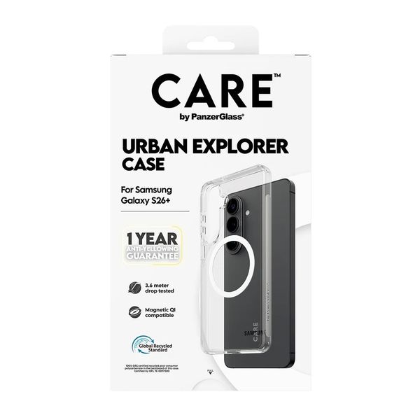 CARE by PanzerGlass Coque Urban Combat Samsung Galaxy S26 Plus - Blanc