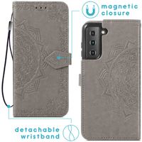 imoshion Etui de télephone Mandala Samsung Galaxy S22 - Gris