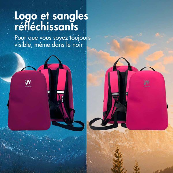 imoshion Sac à dos Hermétique et Étanche 20L - Grand - Rose vif