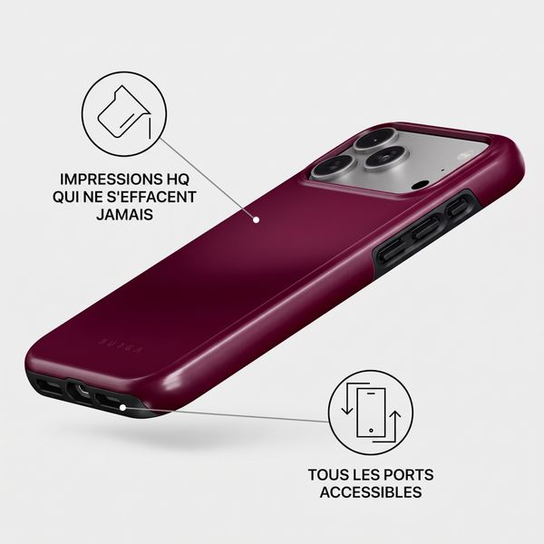 Burga Coque Tough MagSafe Apple iPhone 17 Pro Max - Dark Cherry